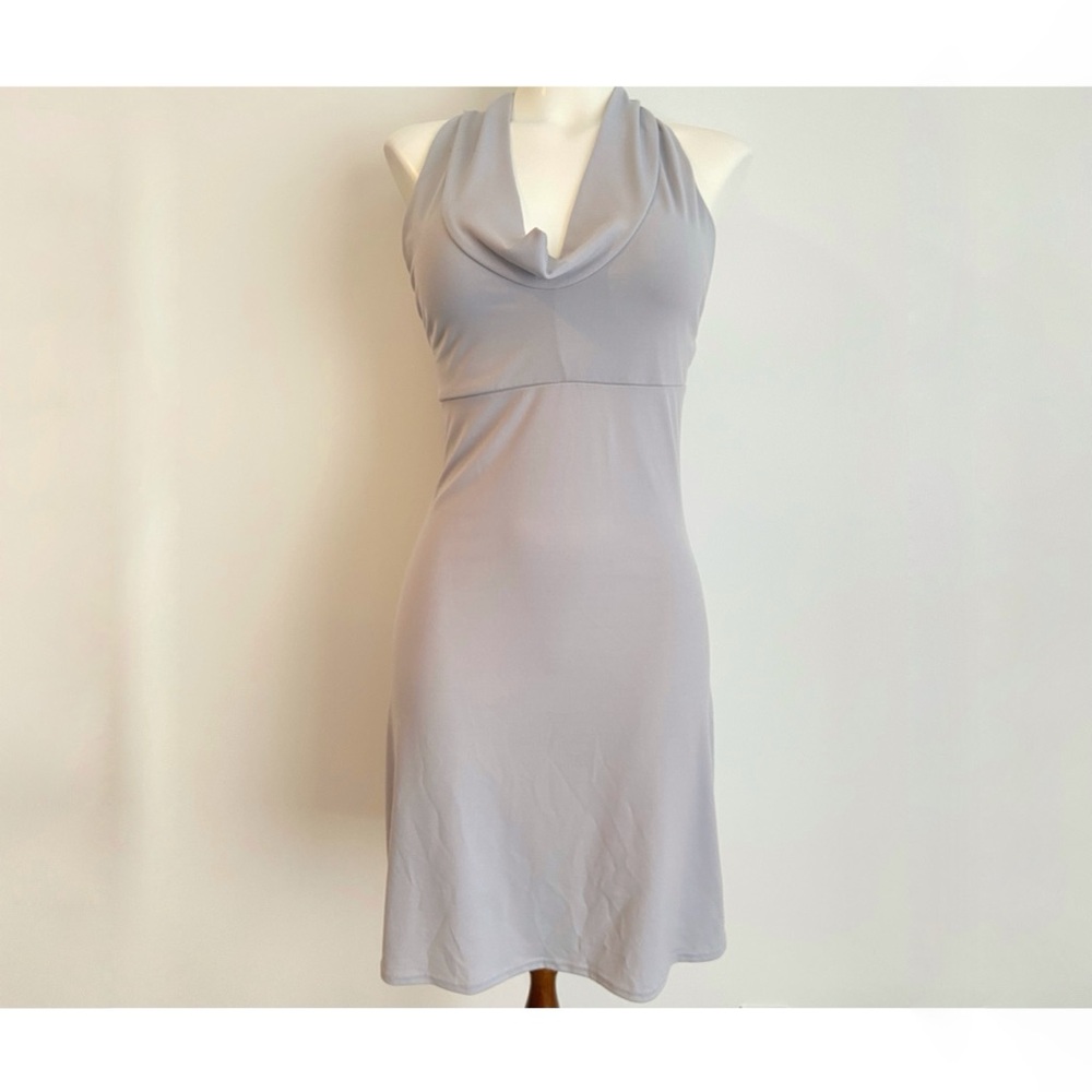 Sleeveless Halter Mini Dress